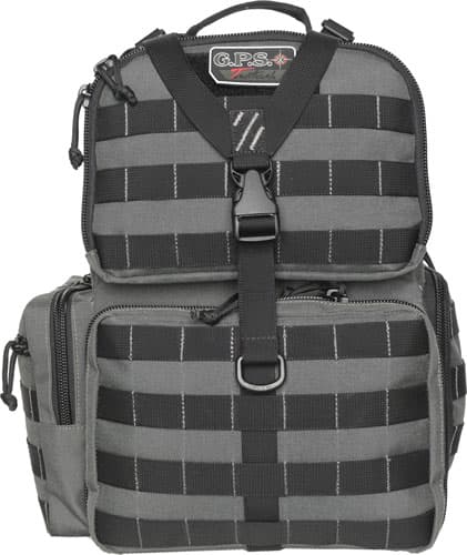 GPS Bags T1612BPG Tactical Range Backpack Gray 1000D Nylon 3 Handguns