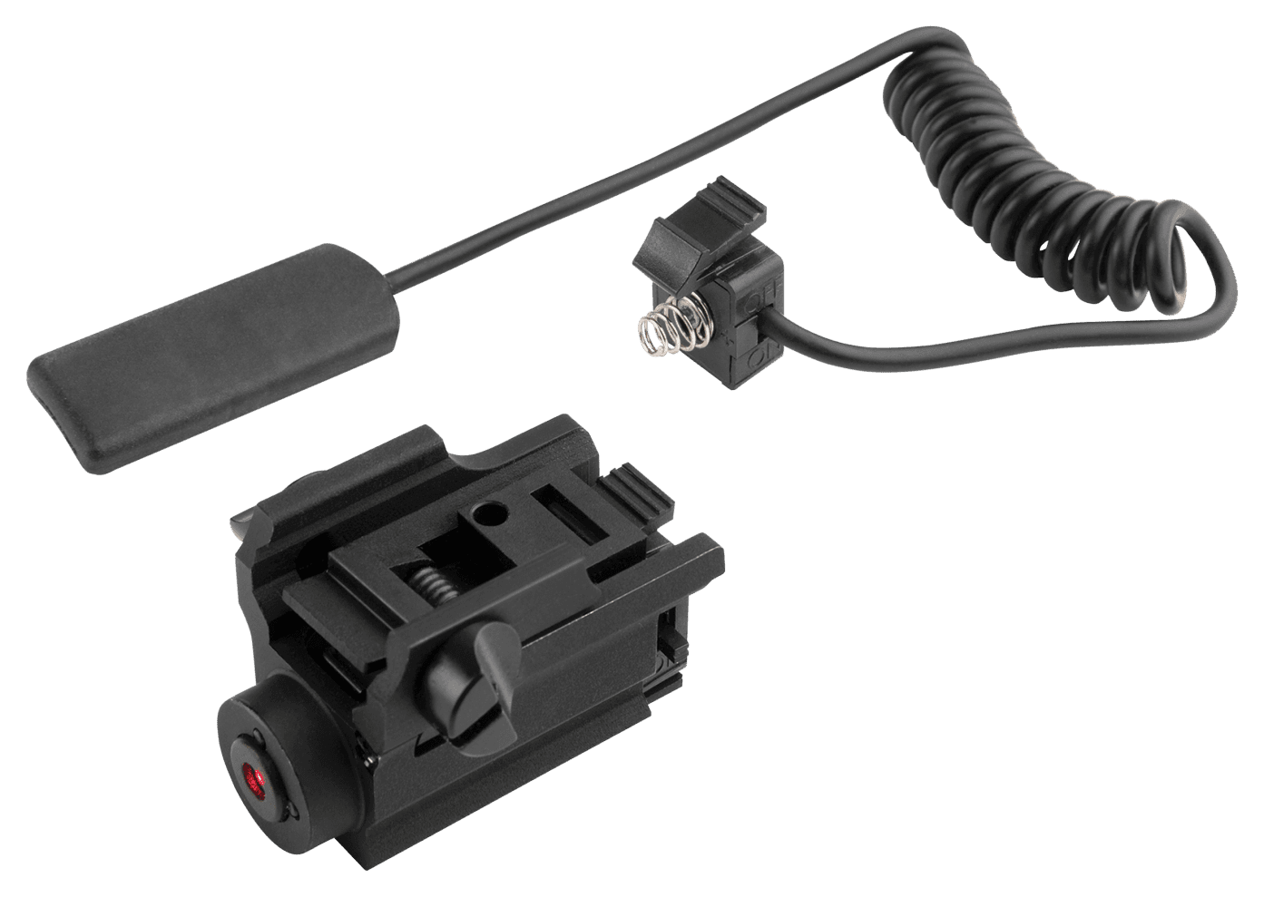 iProtec Rail-Mount Red Laser 650nm for Handgun Picatinny Universal Rail with Pressure Switch