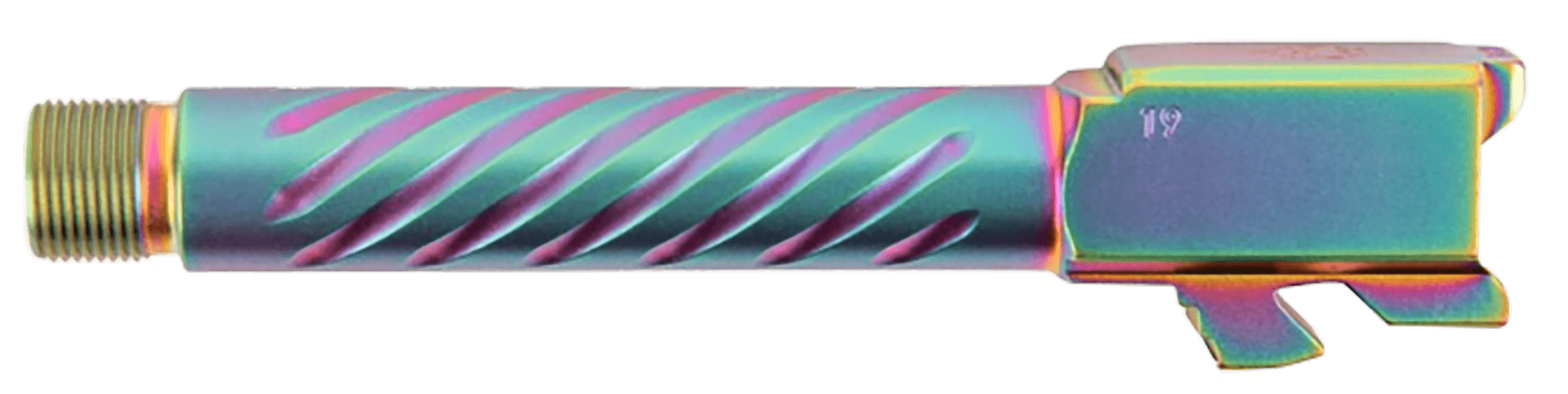 Ballistic Advantage 9mm Glock 17 Gen 5 Threaded Spiral Fluted PVD Iridescent