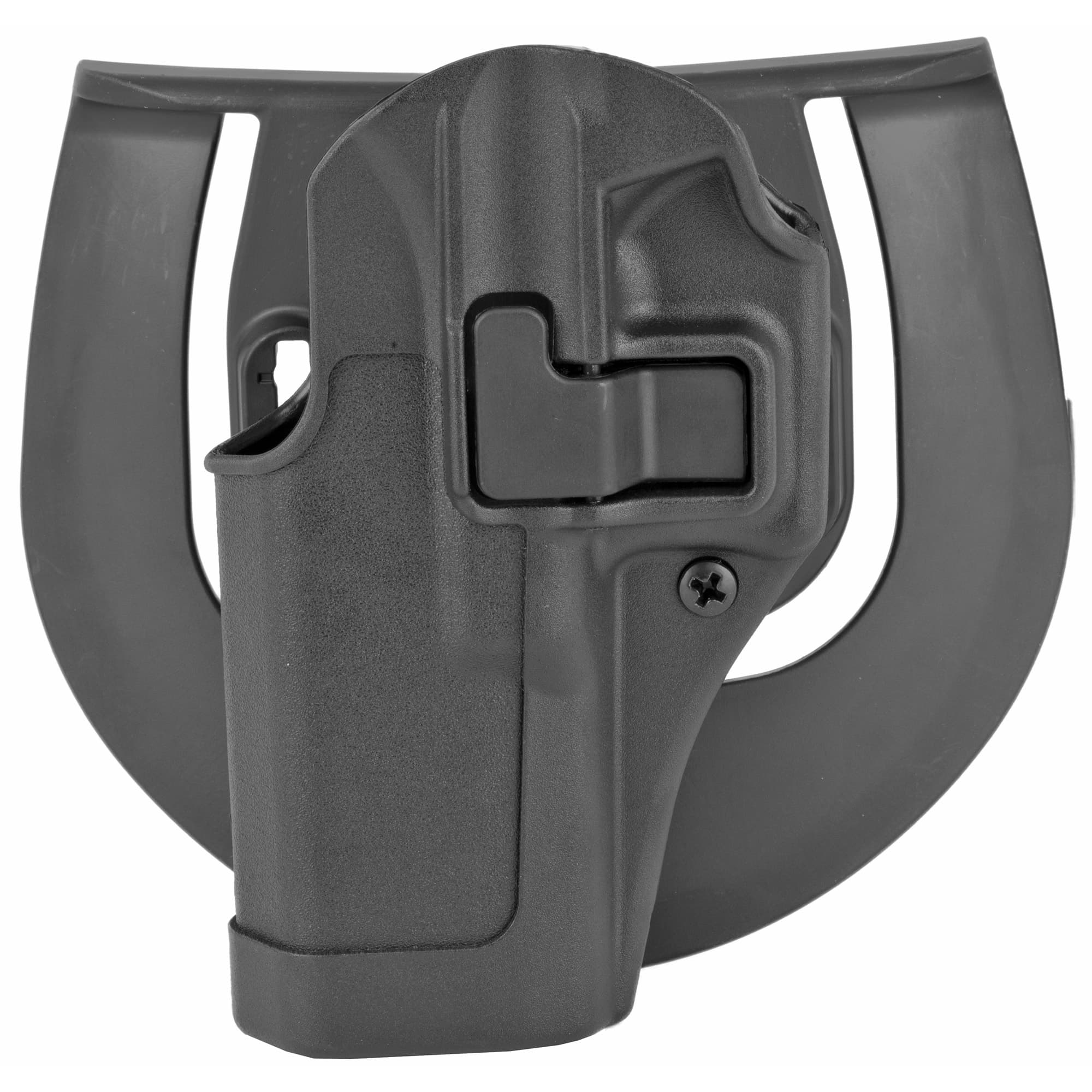 Blackhawk 410500BKL Serpa CQC  OWB Size 00 Matte Black Polymer Belt Loop/Paddle Compatible w/Glock 17/22/31/47