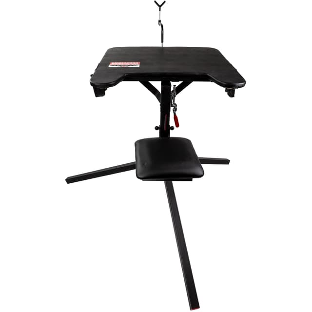 Birchwood Casey MSB300 Swivel Action Shooting Bench Black Steel, 29" W x 29" L