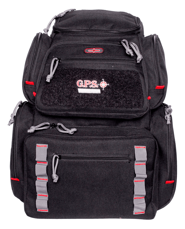 GPS Bags 1712BPB Pistolero Backpack Black/Gray Holds 5 Handguns