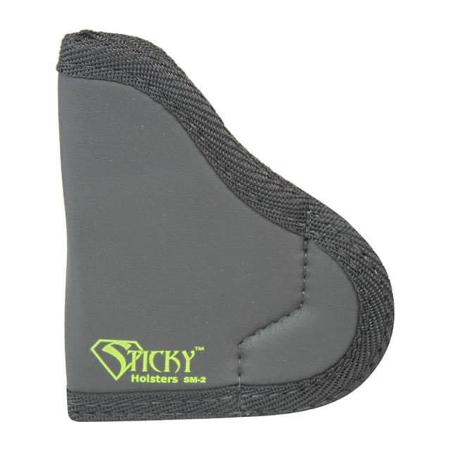 Sticky Holsters SM2 SM-2  IWB Size 2 Black/Green Latex Free Rubber Fits Ruger LCP/.380 Semi-Auto/Taurus P238 Fits Up To 2.50" Barrel Ambidextrous