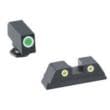 AmeriGlo Gl431 Tritium Sight Glock 42 43 Green Front Yellow Rear Outlines
