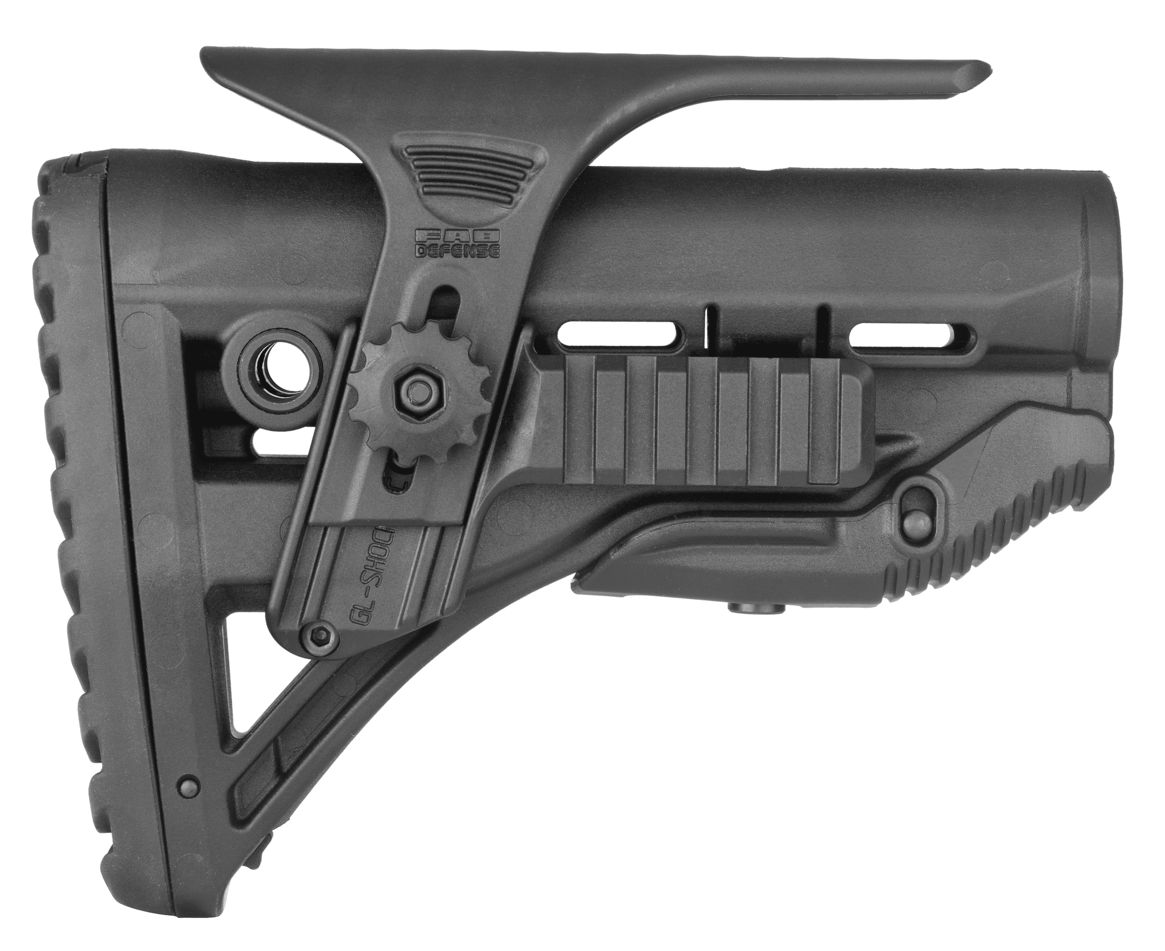 F.a.b. Defense Fxglshockpc Buttstock Ar15 M16 M4 Adjustable Cheek Picatinny