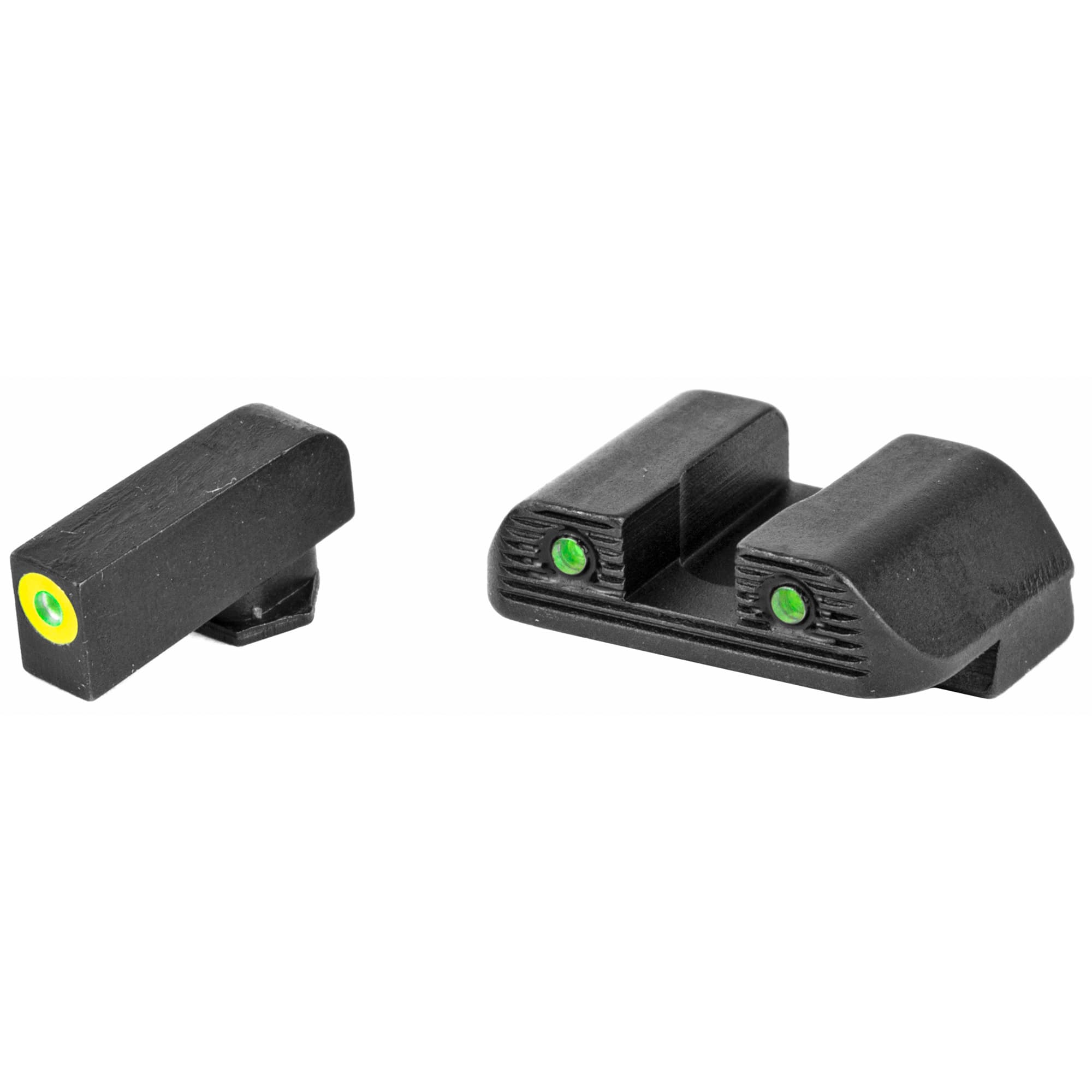 AmeriGlo Trooper Sight Glock 42/43 Green Tritium LumiGreen Front Outline Rear