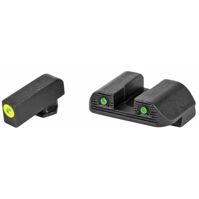 AmeriGlo Trooper Sight Glock 42/43 Green Tritium LumiGreen Front Outline Rear