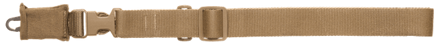 Tacshield T6005CY CQB Sling made of Coyote Webbing with HK Snap Hook & Single-Point Design for Rifle/Shotgun
