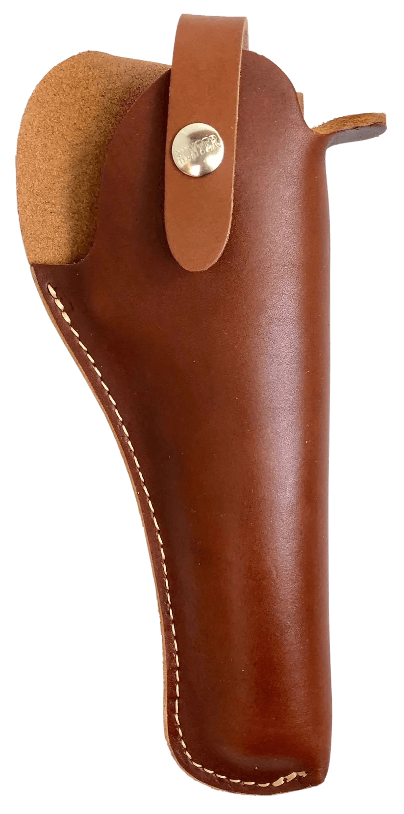 Hunter Company 2400-3 Crossdraw  OWB Size 03 Chestnut Tan Leather Belt Slide Fits DA Revolver Fits 4.50" Barrel Right Hand