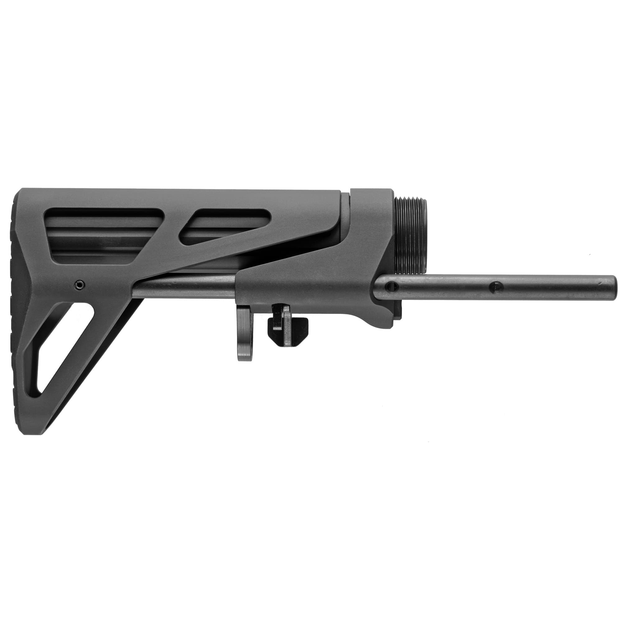 Maxim Defense CQB AR-15 Stock - Black | 4-Position Adjustable | Standard Buffer | 5.35" Collapsed Length