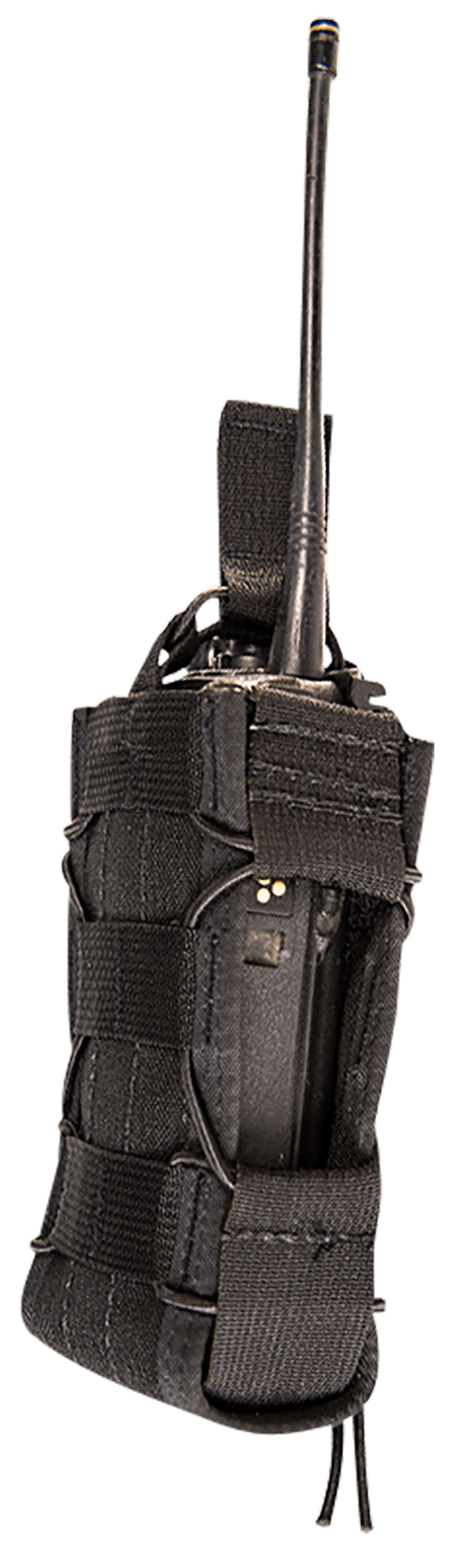High Speed Gear 11MAC0BK TACO  Multi-Access Comm Holder, Black Nylon with Bungee Pull Tongue, Fits MOLLE
