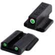 TruGlo Tritium Pro Front and Rear Sights Green White Outline for Ruger LC9 LC9s LC380