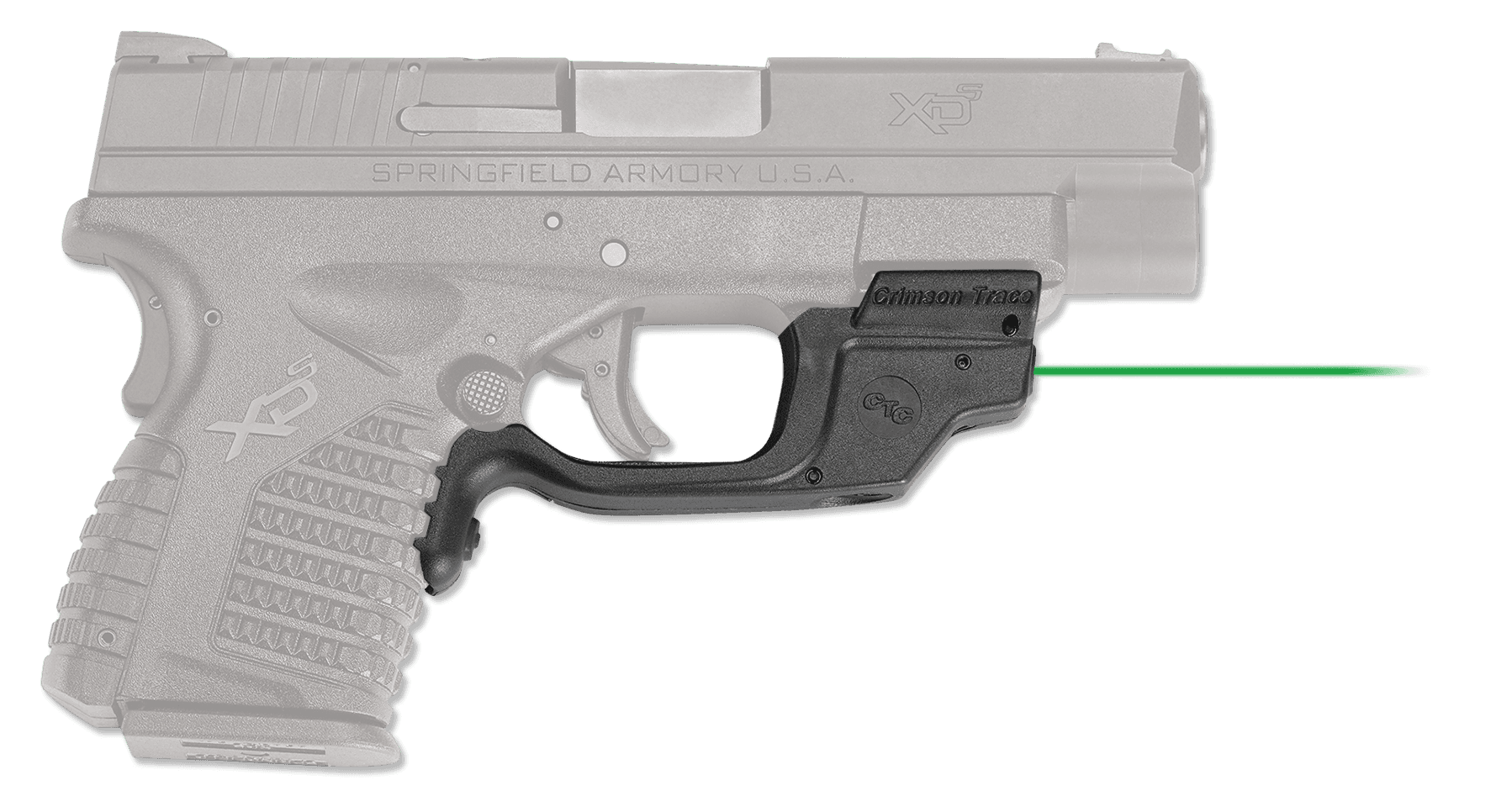 Crimson Trace LG-469G Green Laserguard for Springfield Armory XD-S 3.3 and 4.0
