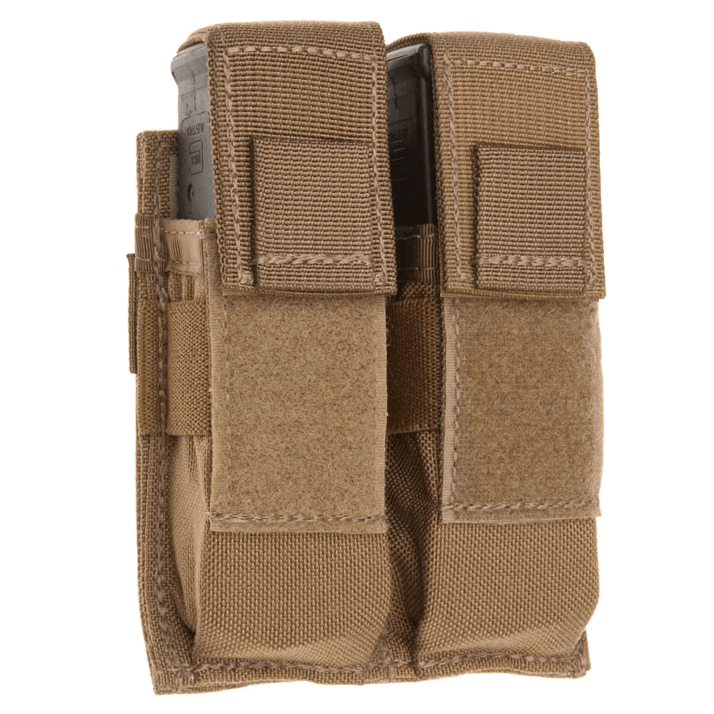Tacshield T3602CY Universal Double Pistol Double Coyote 1000D Nylon MOLLE