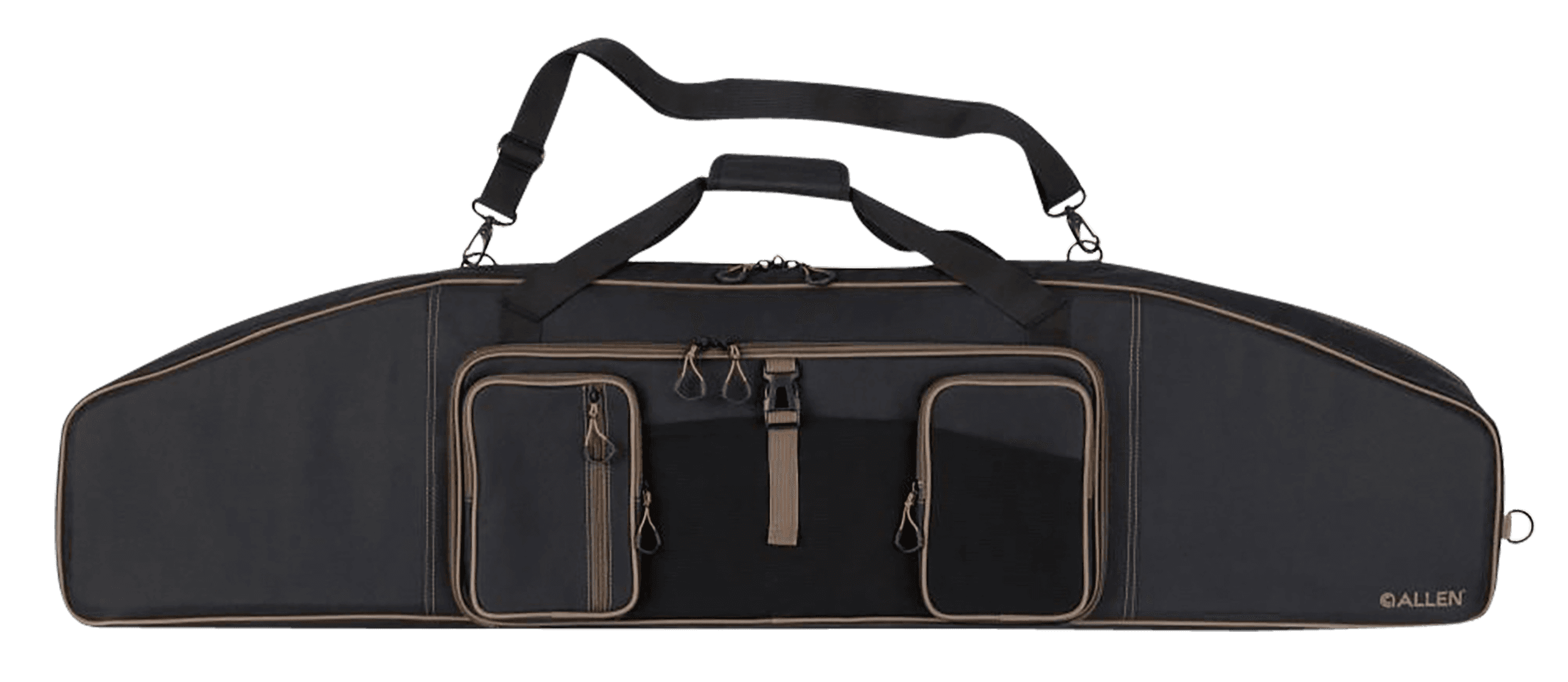 Allen 123-50 Tower Double Rifle Case 50" Rifle Case Black/Gold Endura 2