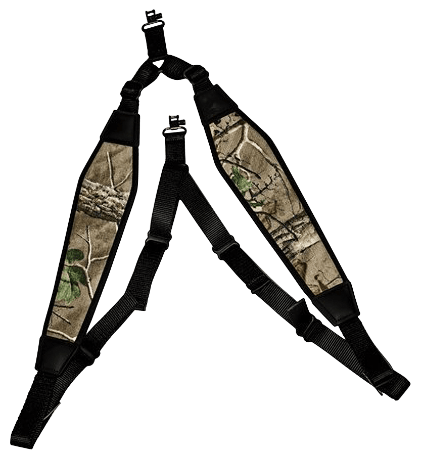 GrovTec US Inc GTSL59 BalancePoint  made of Realtree Xtra Green Nylon with Padded Design & Swivels for Rifle/Shotgun