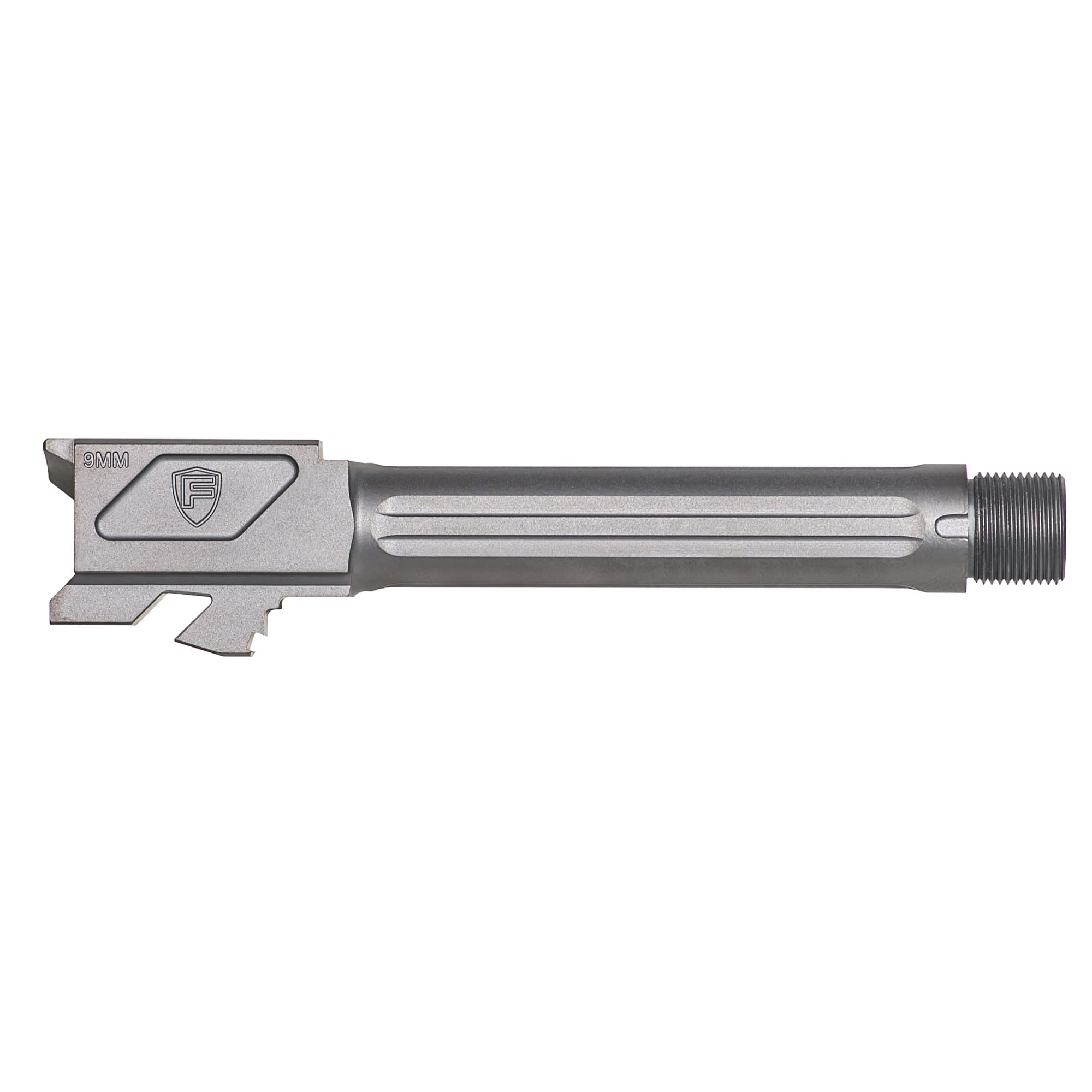 Fortis Glock 19 4.5 Inch Threaded 9mm Gray PVD Match Barrel Fits Glock 19 Gen1 Gen2 Gen3 Gen4 Gen5 19X