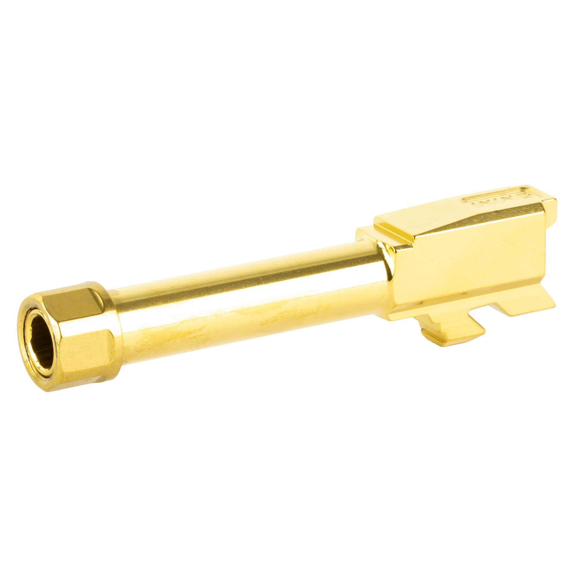Zaffiri Precision ZP43BTG Threaded Barrel Glock 43 9mm Gold TiN 3.4 in 1/2x29