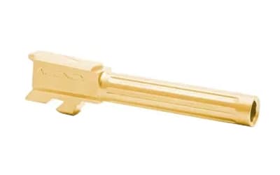 Agency Arms ML BBL Gold Fits Glock 48 9mm Luger Fluted TiN Finish