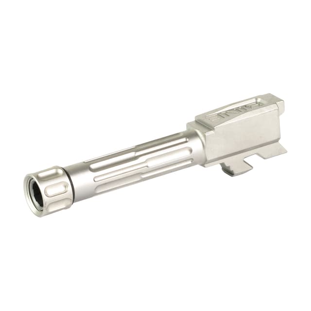 Lantac 9INE 9mm Luger Threaded Barrel for Glock 43 1/2-28 Stainless Silver