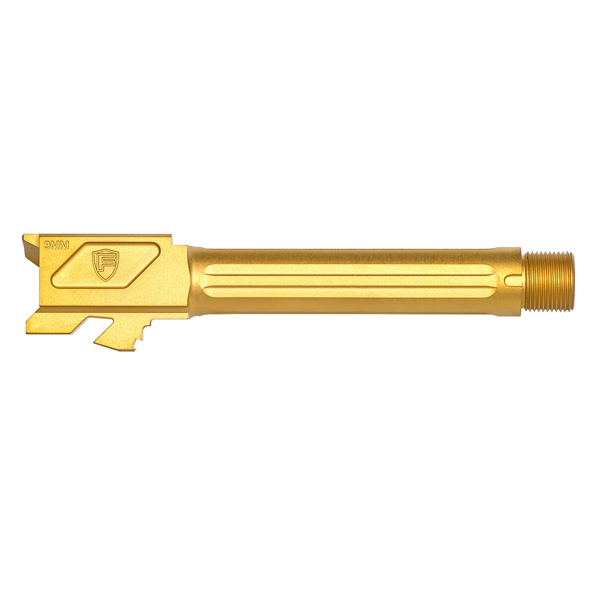 Fortis Manufacturing Glock 19 4.5in 9mm Threaded Gold TiN Match Grade Barrel
