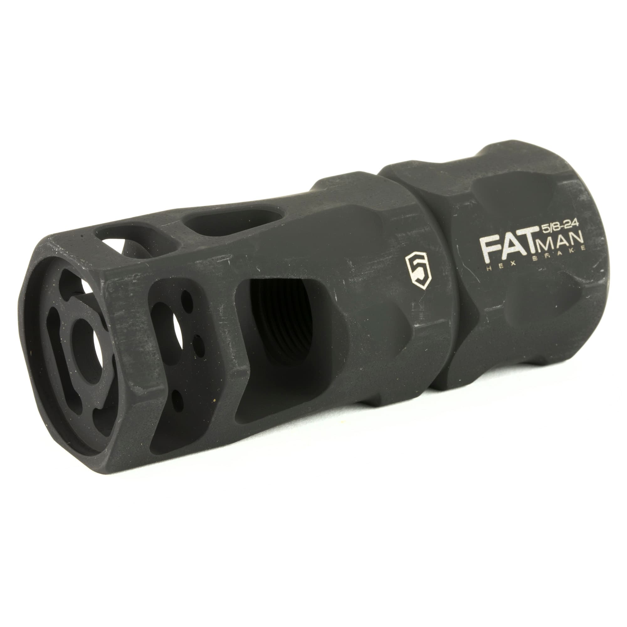 Phase 5 Fatman Hex Brake 308 Winchester Muzzle Device 5/8-24