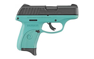 Ruger EC9s 9mm 3.12in 7 Rounds Turquoise Cerakote Striker Fired Pistol