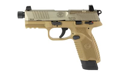Fn 502 Tactical 22 Long Rifle 4.60 inch 10+1 Flat Dark Earth Threaded