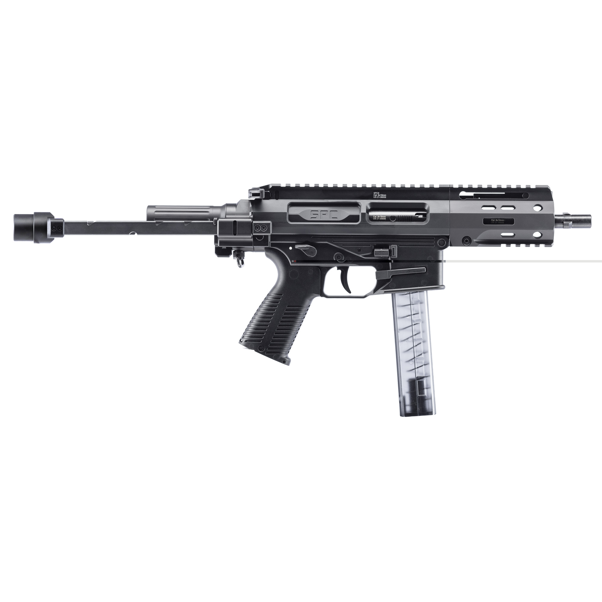 B&T SPC9 PDW 9mm Luger 4.5in 30 Rounds Black Finish
