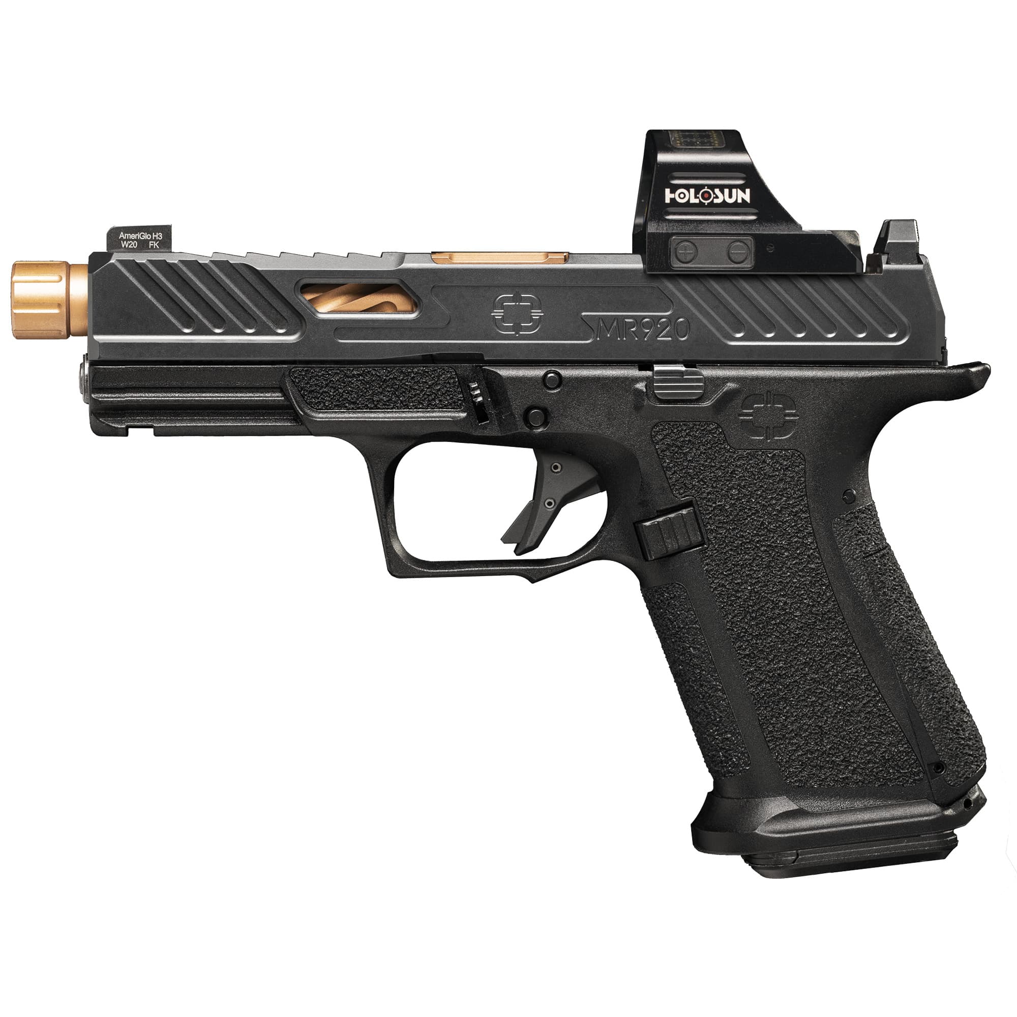 Shadow Systems MR920 9mm 4.5" 15-Round Black/Bronze Semi Auto Pistol
