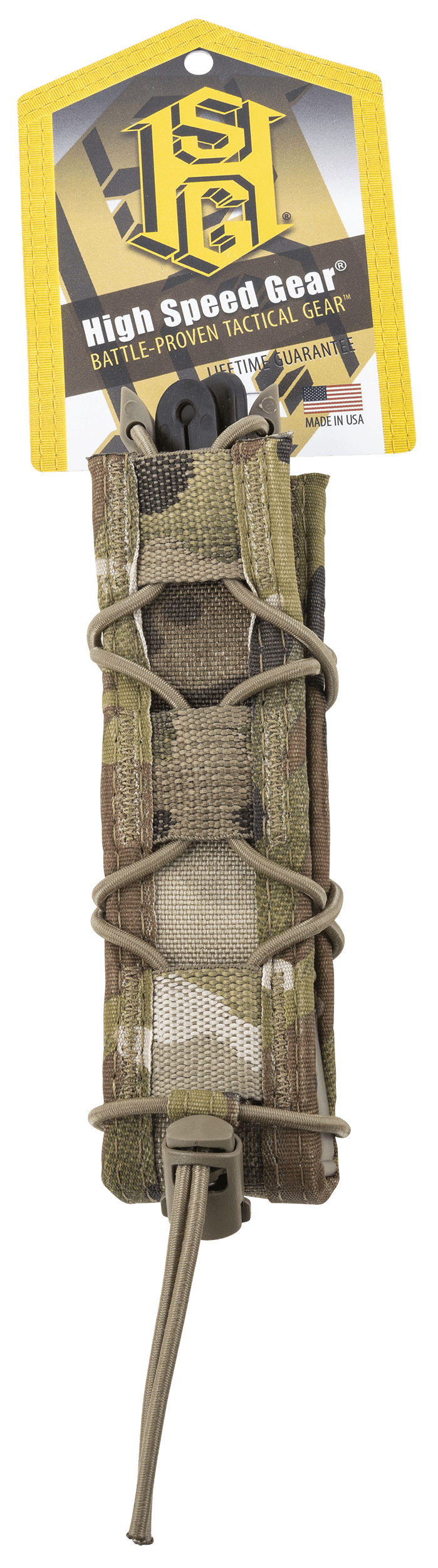 High Speed Gear 11EX00MC TACO Extended Mag Pouch Single MultiCam Nylon MOLLE Compatible w/ Pistol
