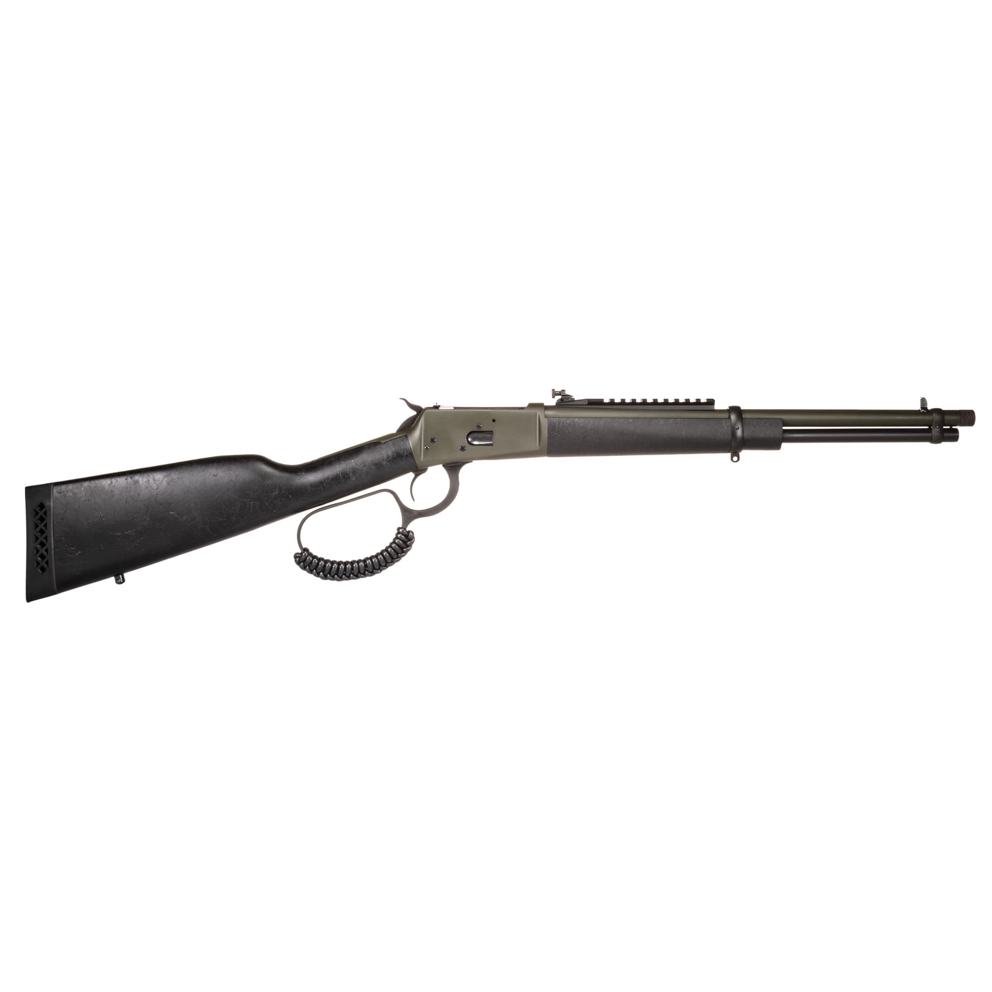 Rossi 9235716B3TB R92  Carbine 357 Mag 8+1 16.50" Moss Green Cerakote Steel Barrel &  Receiver, Black Fixed Stock, Right Hand
