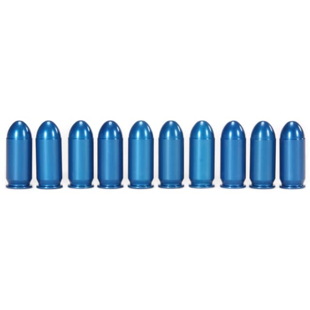 A-Zoom Aluminum Snap Caps .45 AUTO Blue 10/pk