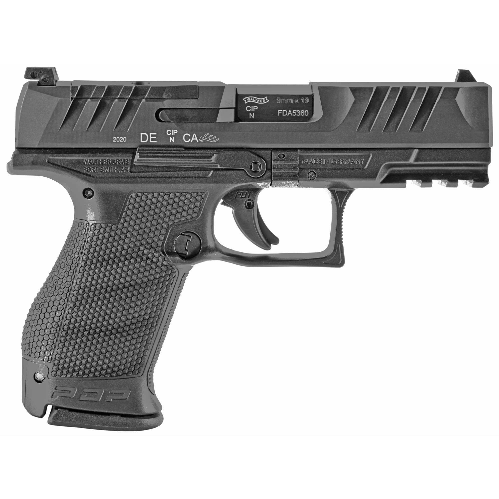 Walther PDP Compact Optic Ready Pistol 9mm 4 in. Black 15 rd.