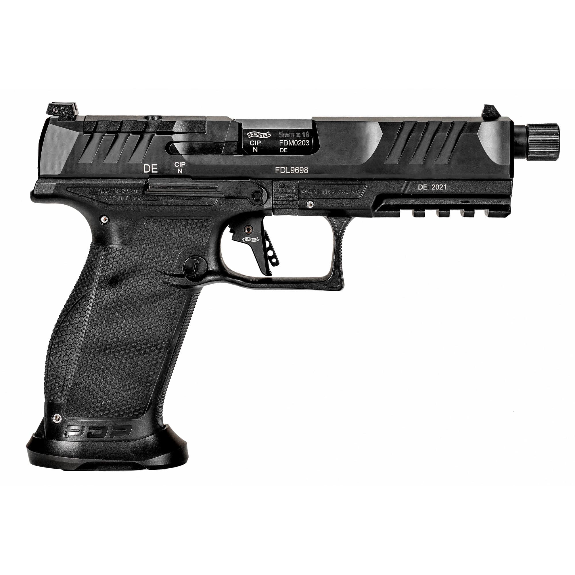 Walther PDP Full Size Optic Ready PRO SD Pistol 9mm 5.1 in. Black 18 rd. Threaded