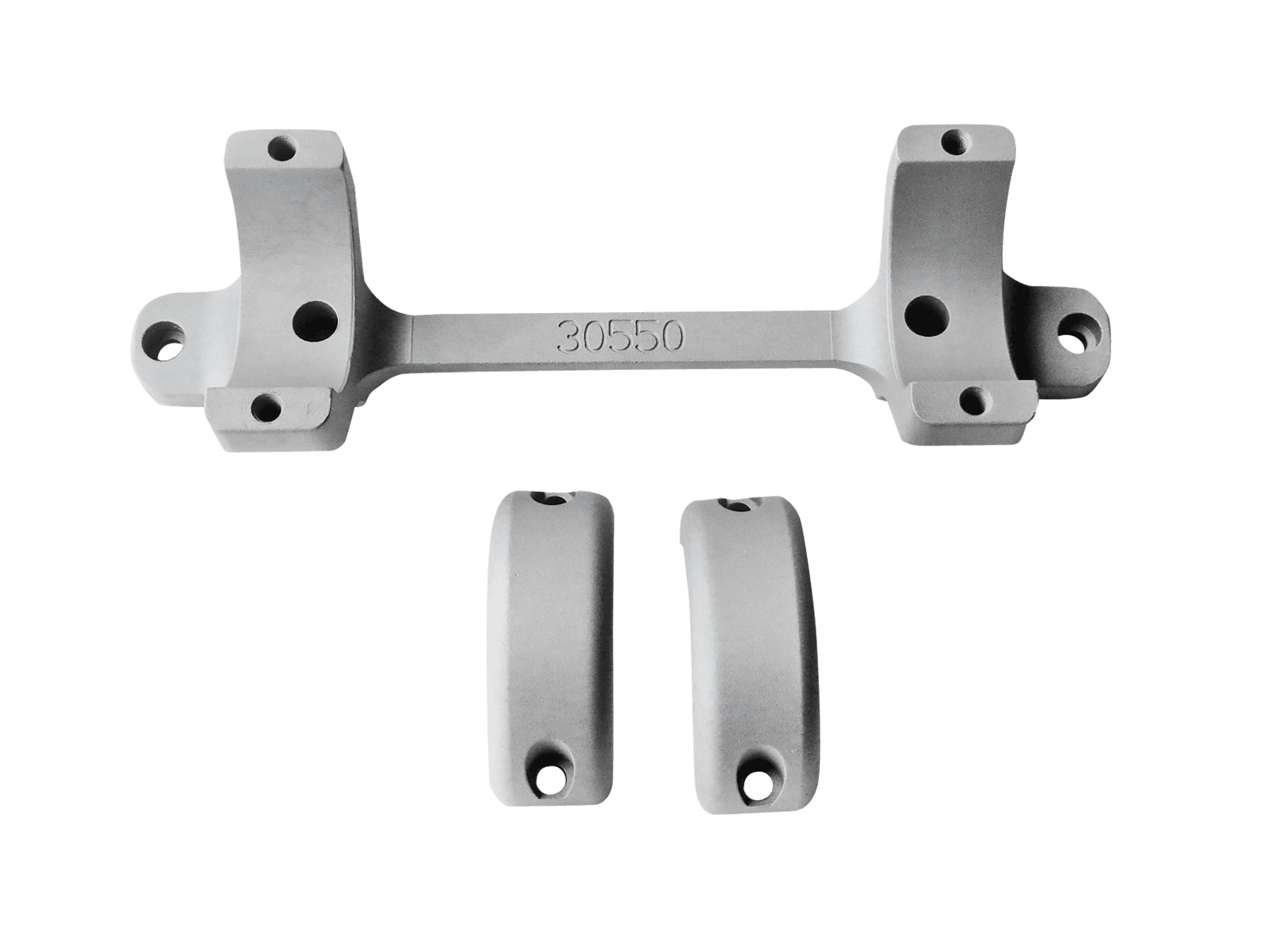 DNZ Products Game Reaper Tikka 30mm Scope Mount Ring Combo Silver Medium 1.06in 5.325in