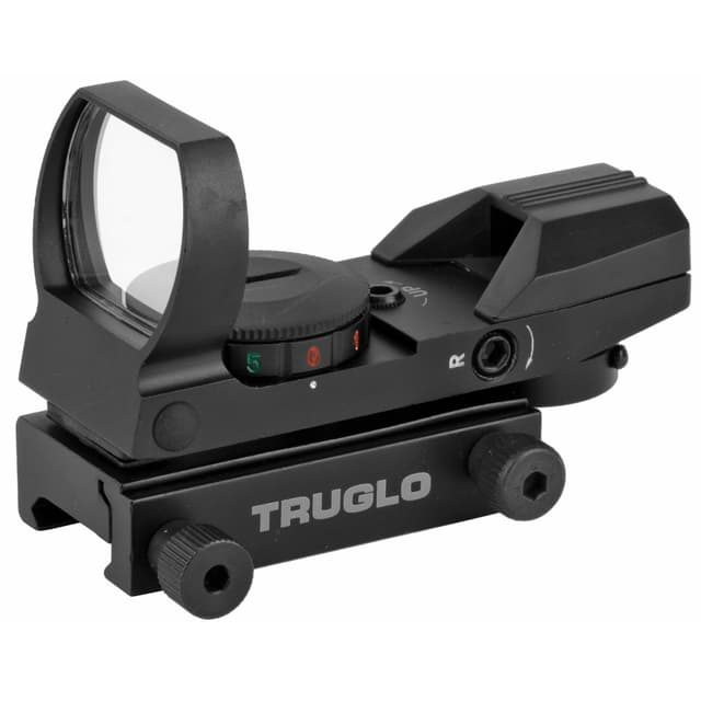 Truglo Multi Reticle Open Dot Red Dot 1x 34mm Picatinny Green Red 5 MOA
