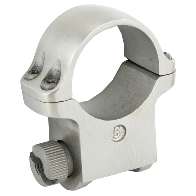 Ruger 1Inch High Silver Steel Scope Ring Single for 52mm Objective