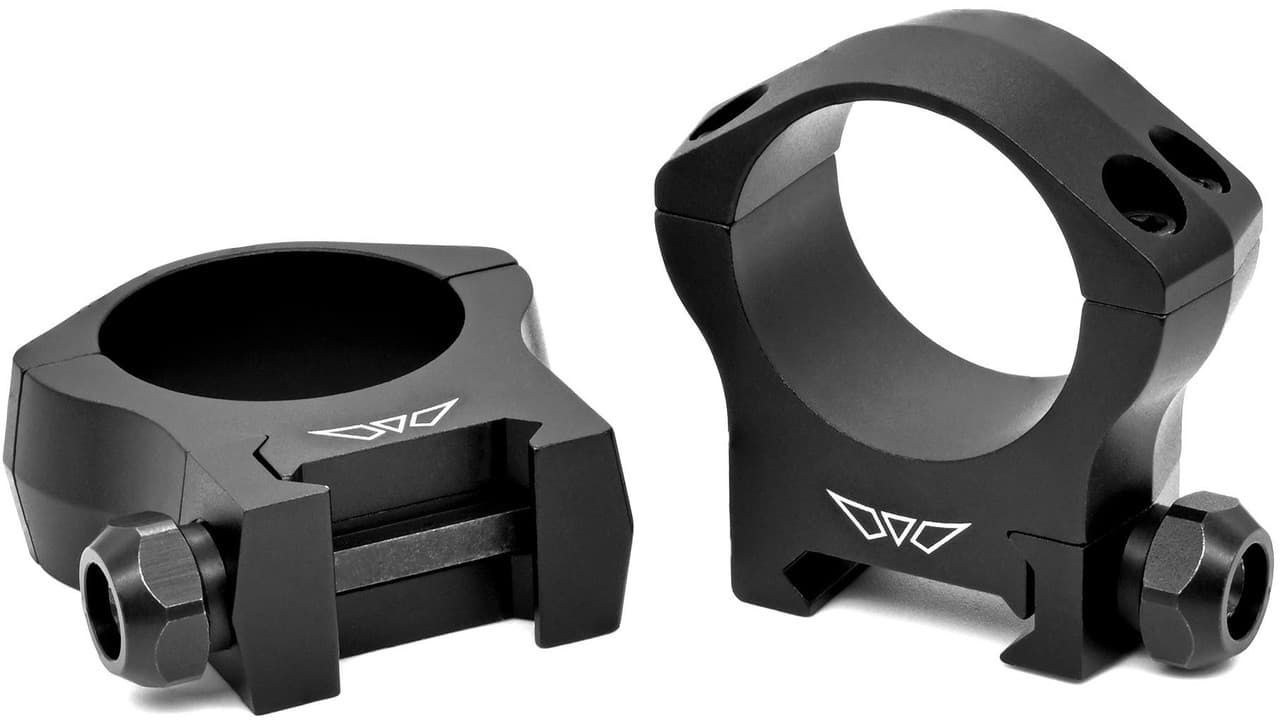 Warne Mountain Tech 30mm Medium Scope Rings Picatinny Weaver Nato Stanag