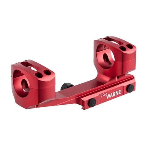Warne Gen 2 Extended Skeletonized 30mm MSR Mount Red Picatinny Rail