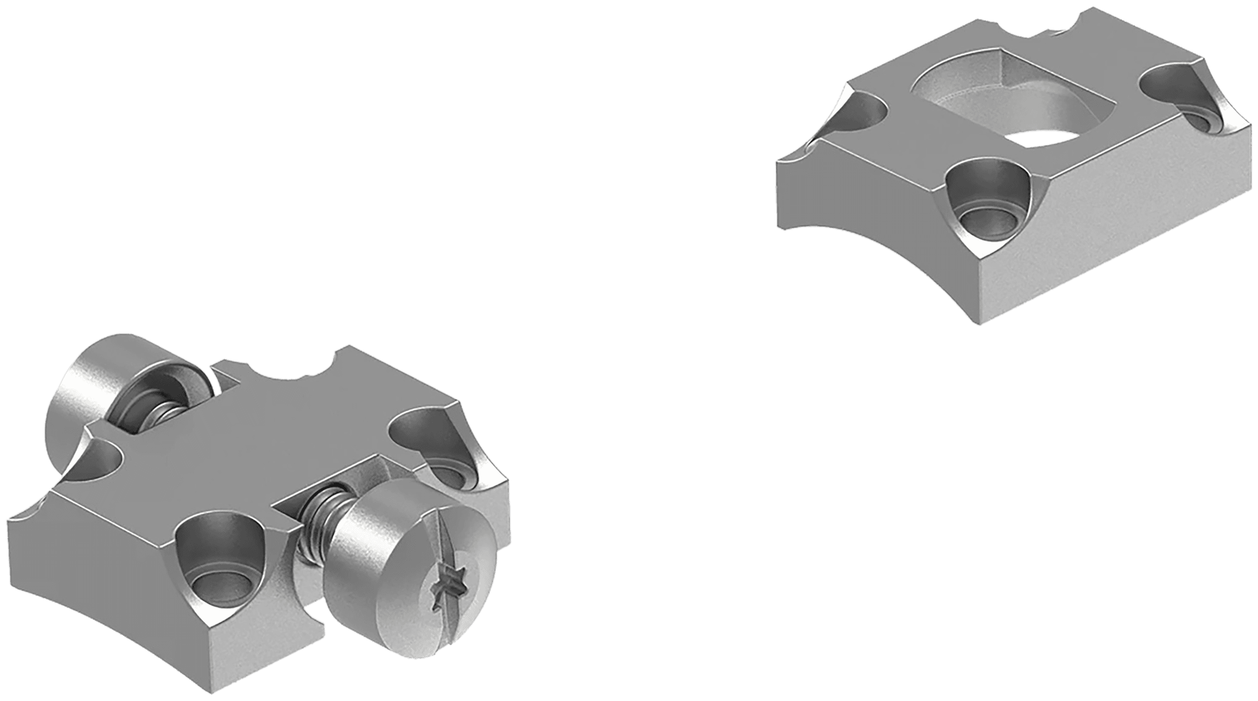 Leupold Standard Base Silver for Browning X-Bolt 2-Piece Steel Mounting System