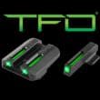 Truglo Tfo Tritium Fiber Optic Day Night Sights Kahr Set Green