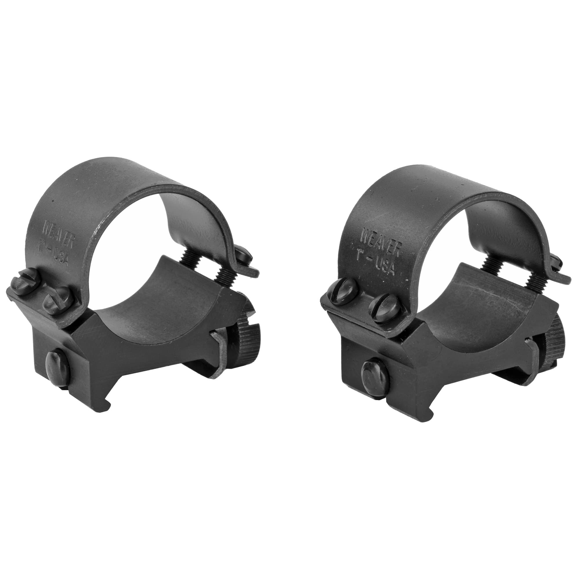 Weaver Sure Grip Detachable Rings Matte 1in Medium Four Screw System