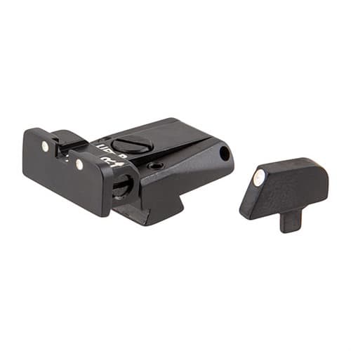 L.P.A. Sights Colt A1 70S Adjustable Sight Set White for Colt Platforms
