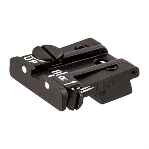 L.p.a. Sights Taurus PT-92 PT-100 Adjustable Rear Sight White Dot