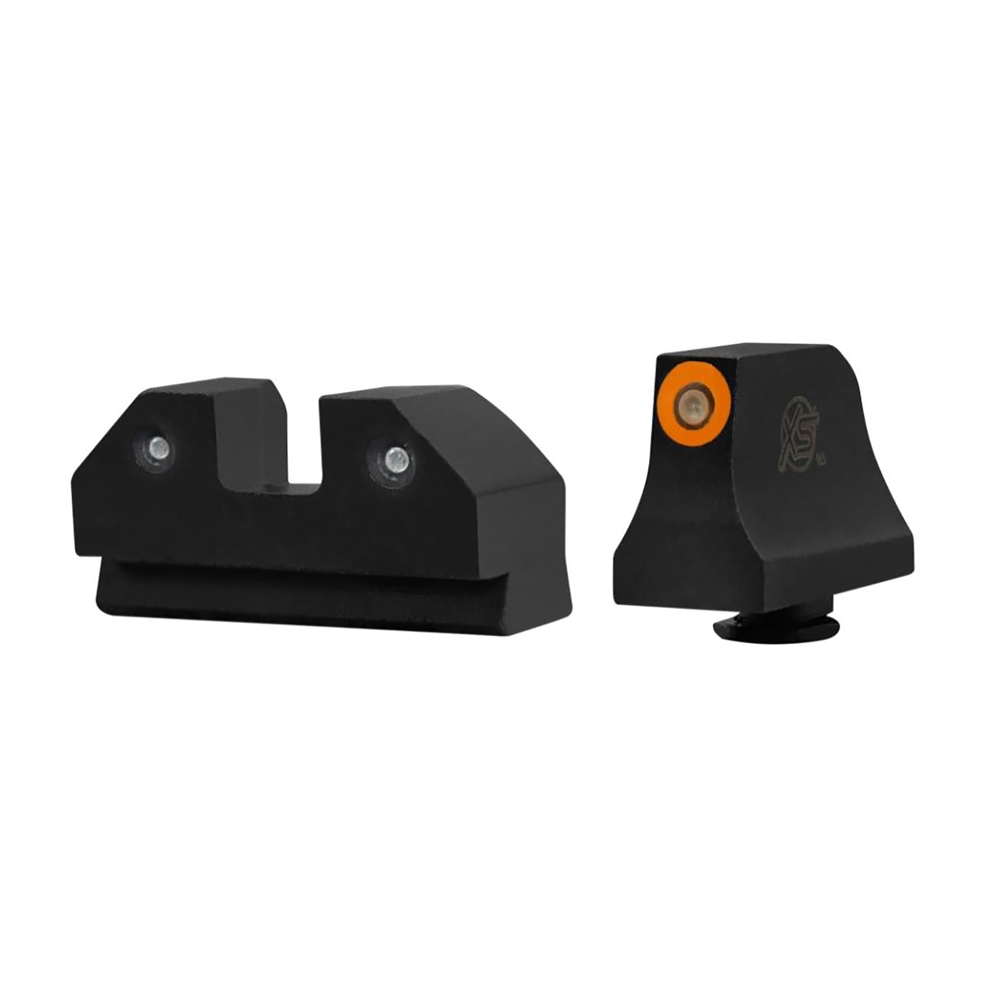 XS Sights R3D Night Sights Glock 43 Suppressor Height RMR Compatible Glow Orange
