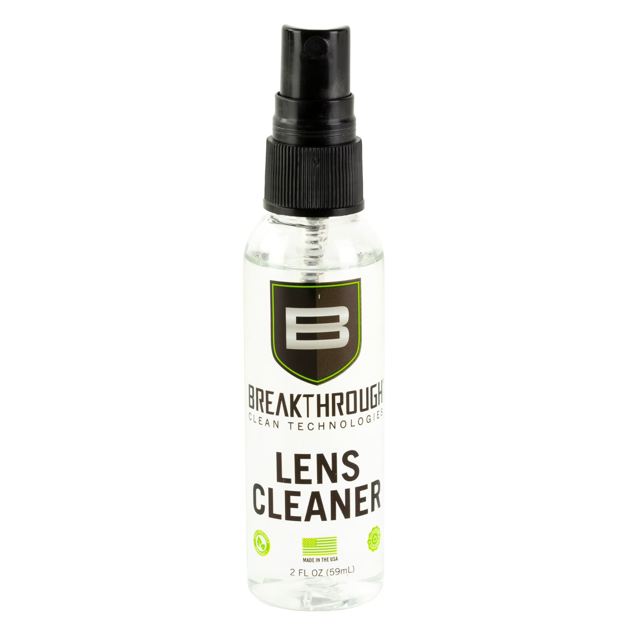 Breakthrough Clean Lens Cleaner 2 oz Pump Spray for Glass Optics Helmet Visors