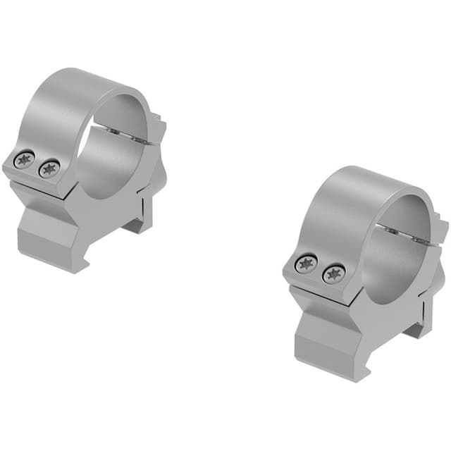 Leupold 2 Piece Precision Fit QRW2 Rings 1in Medium Silver Weaver Picatinny Compatible