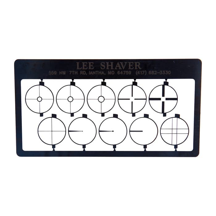 Lee Shaver Post Aperture Card Universal Rifles Bead Front Aperture