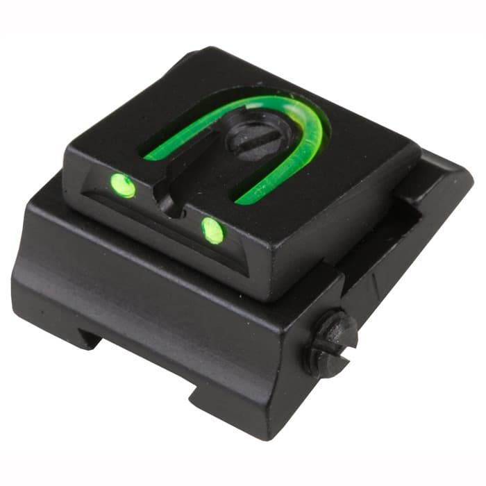 Williams Gun Sight Rifle Adjustable Fiber Optic WGOS Rear Sight Green Universal Rifles